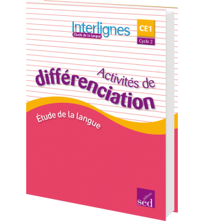 Interlignes CE1 - Classeur d'activités de différenciation (Éd. 2016)