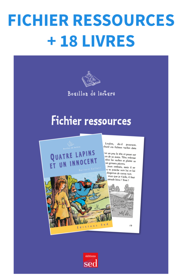 Quatre lapins et un innocent - 18 livres + fichier - nv