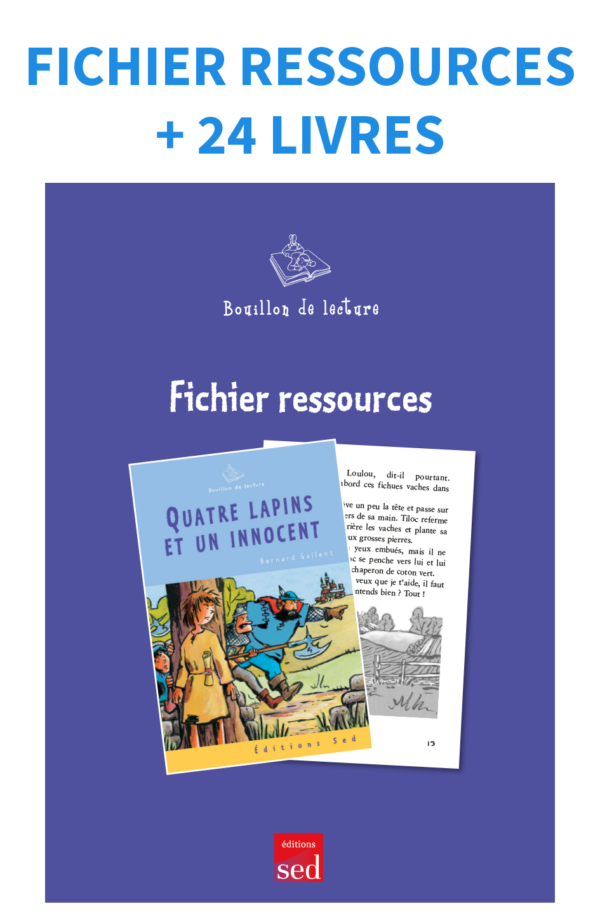 Quatre lapins et un innocent - 24 livres + fichier - nv